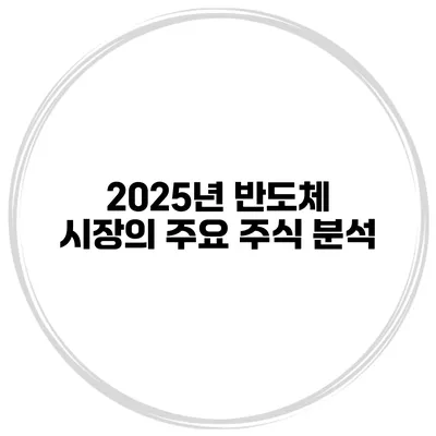 2025년 반도체 시장의 주요 주식 분석
