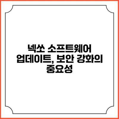 넥쏘 소프트웨어 업데이트, 보안 강화의 중요성